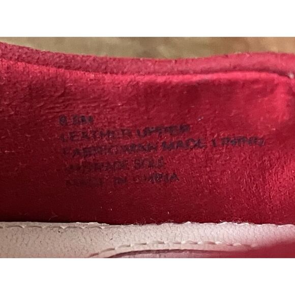 Alex Marie Red Suede Flat Pumps Almond Toe Women’s Size 8.5M - Picture 8 of 9